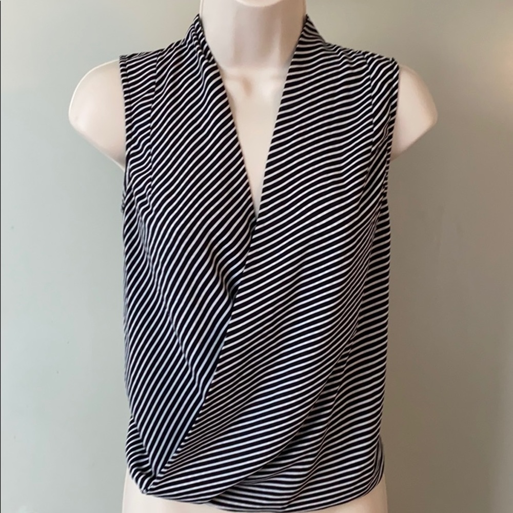 Vince Camino Striped Sleeveless Top